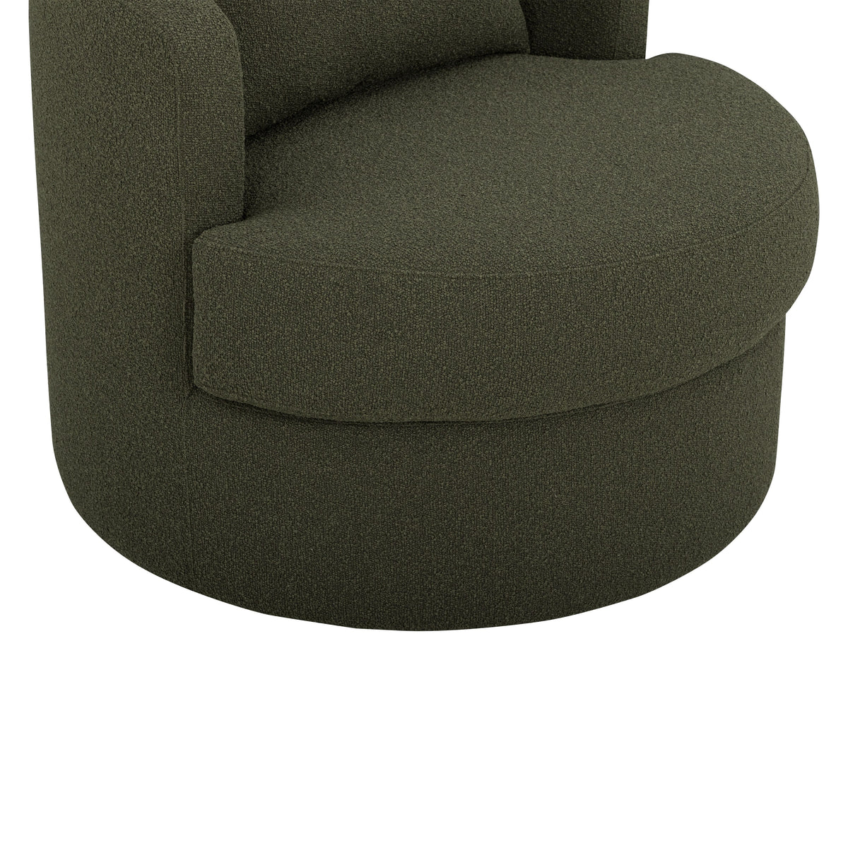 Silvi Kale Green Performance Boucle Swivel Chair by TOV Furniture – photo 7 of 8
