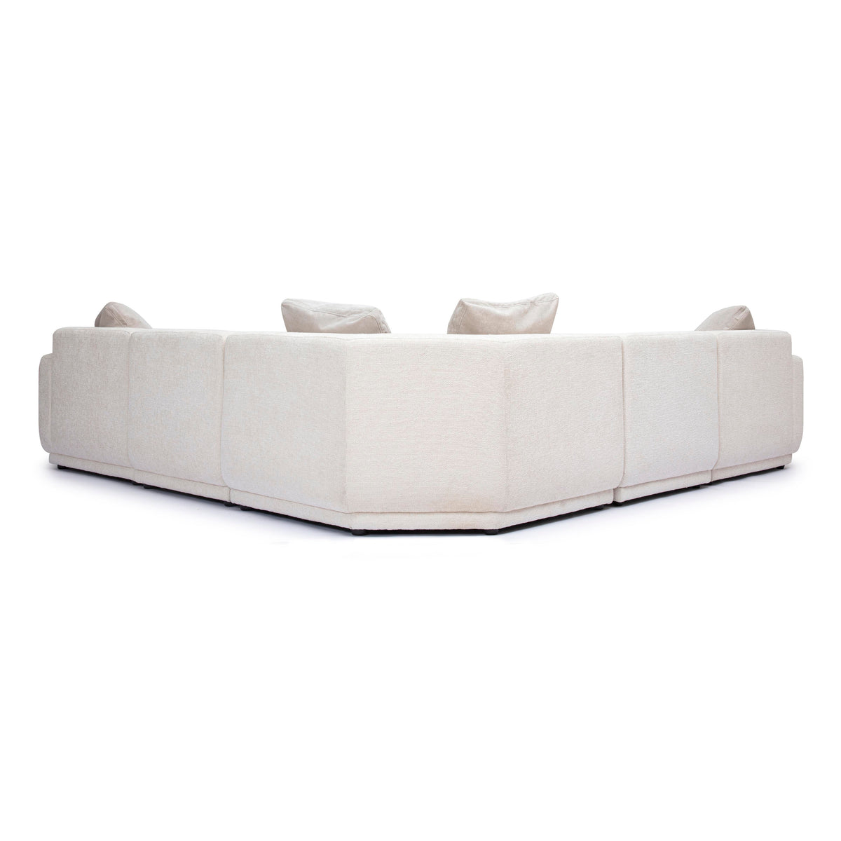 Perry 5-Piece Cream Performance Chenille Modular L-Sectional by TOV Furniture – photo 5 of 7