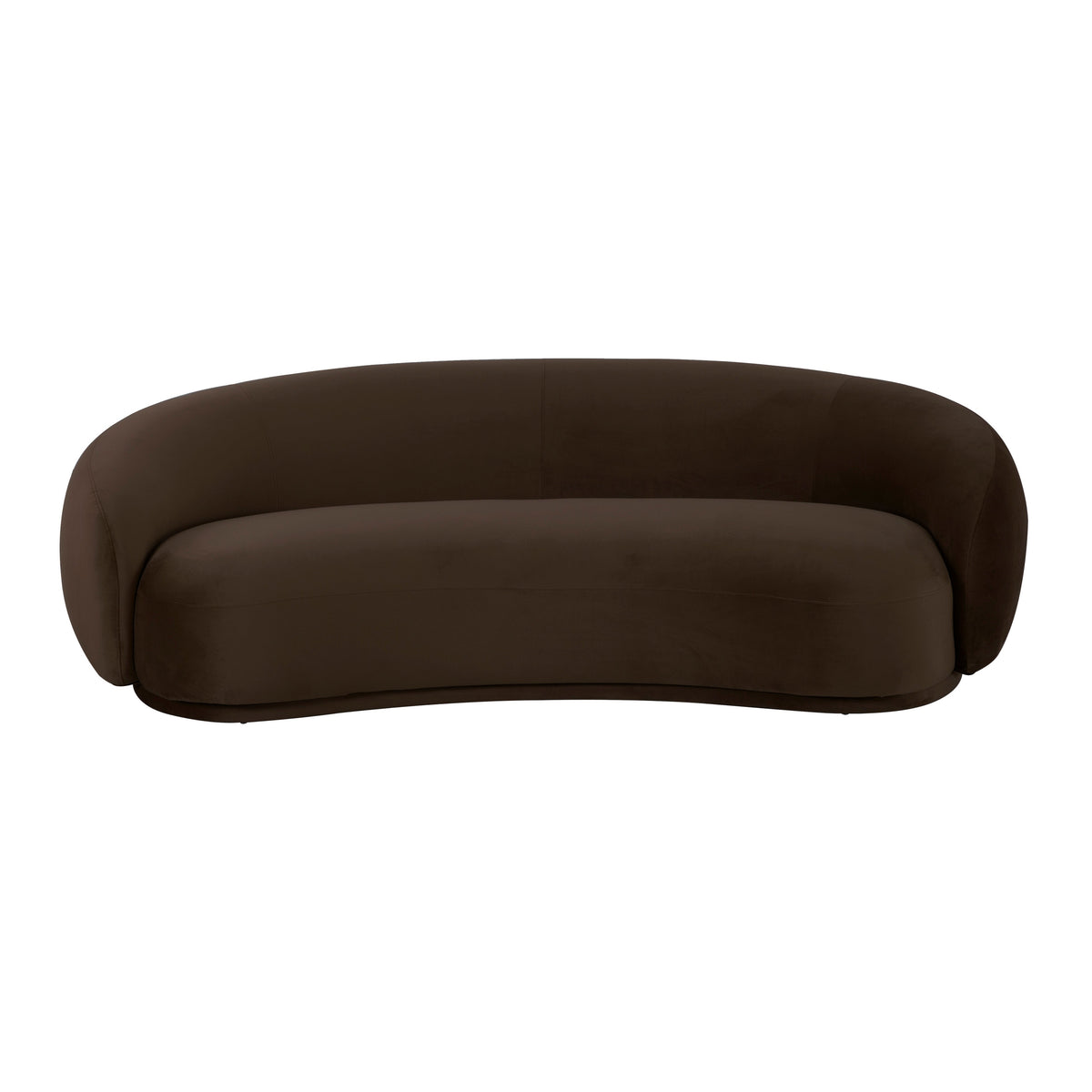 Kendall Chocolate Brown Performance Velvet Sofa by TOV Furniture – photo 3 of 6