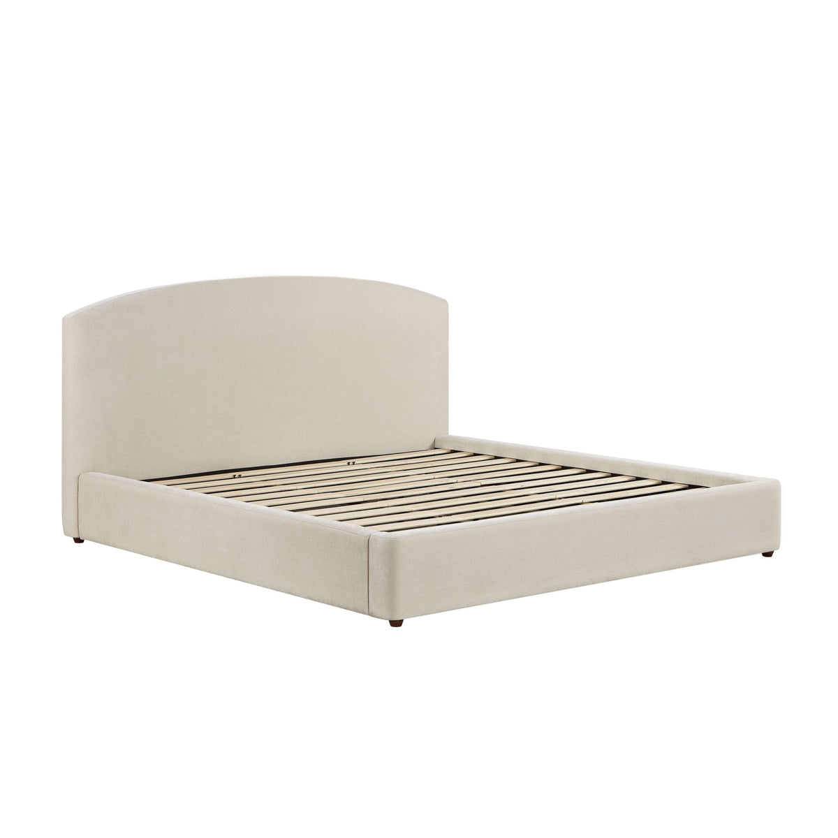 Leah Cream Performance Chenille King Bed by TOV Furniture – photo 5 of 11