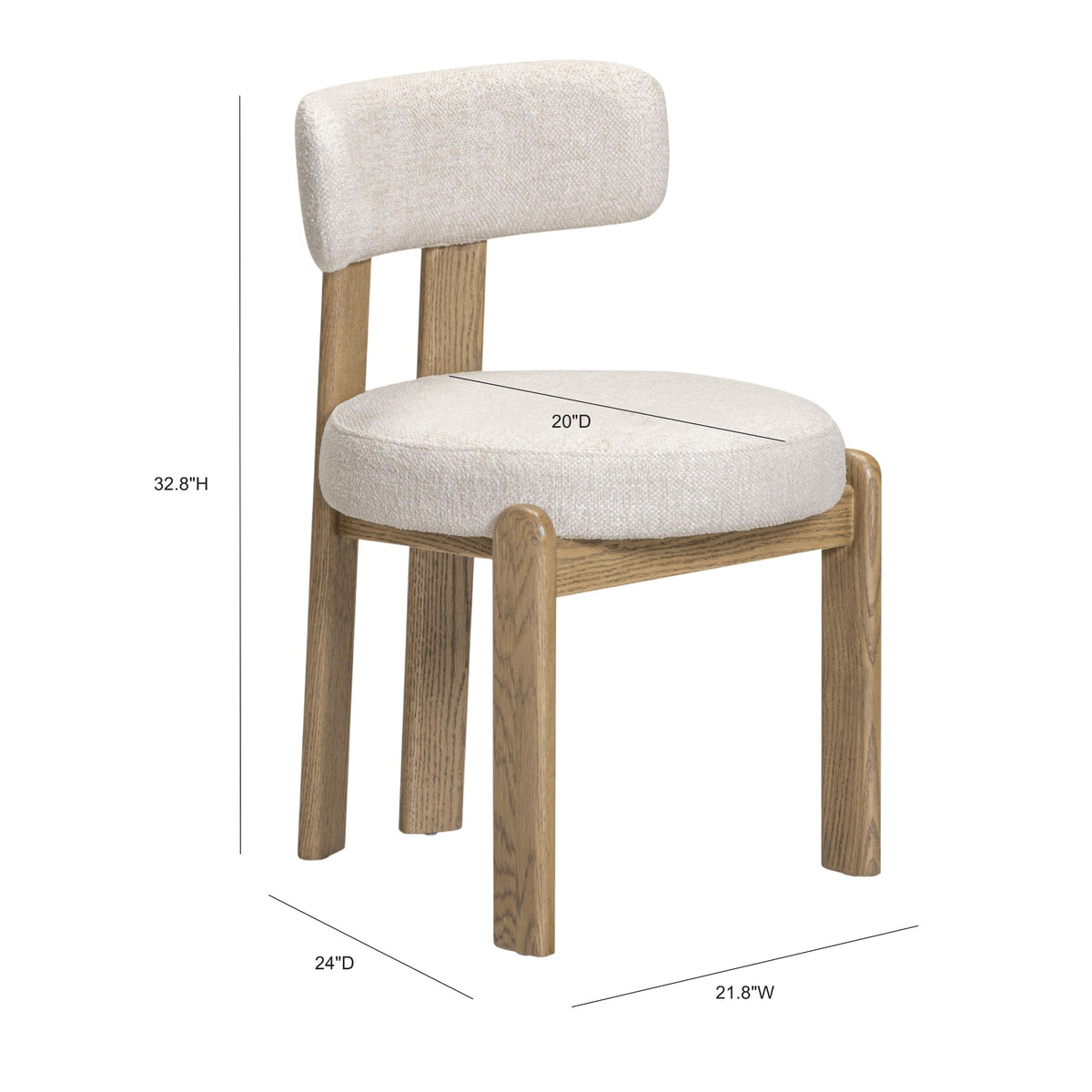 Odessa Performance Dining Chair in Off-White / 33" by TOV Furniture – photo 7 of 7