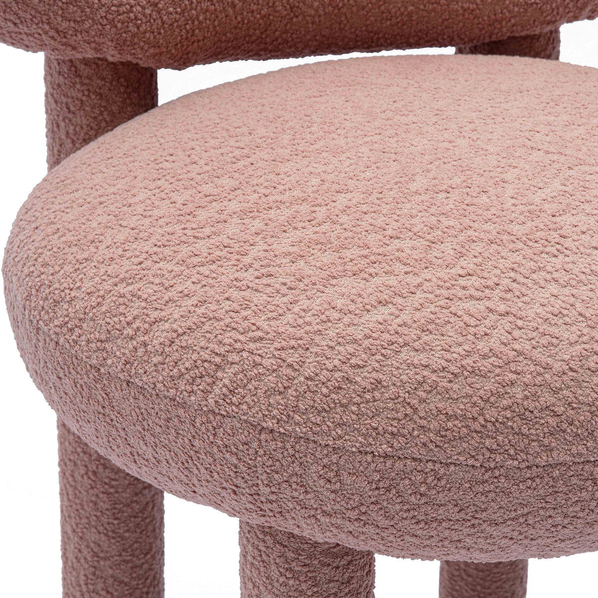 Manu Rose Pink Performance Boucle Side Chair by TOV Furniture – photo 5 of 8