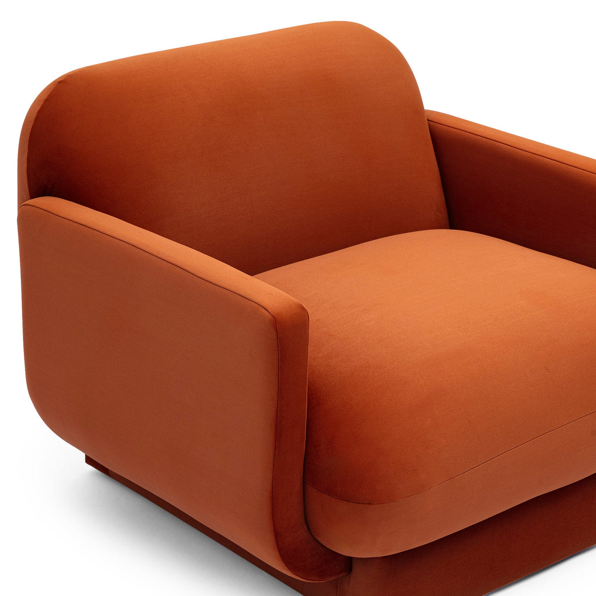 Azalea Rust Orange Performance Velvet Accent Chair by TOV Furniture – photo 5 of 6