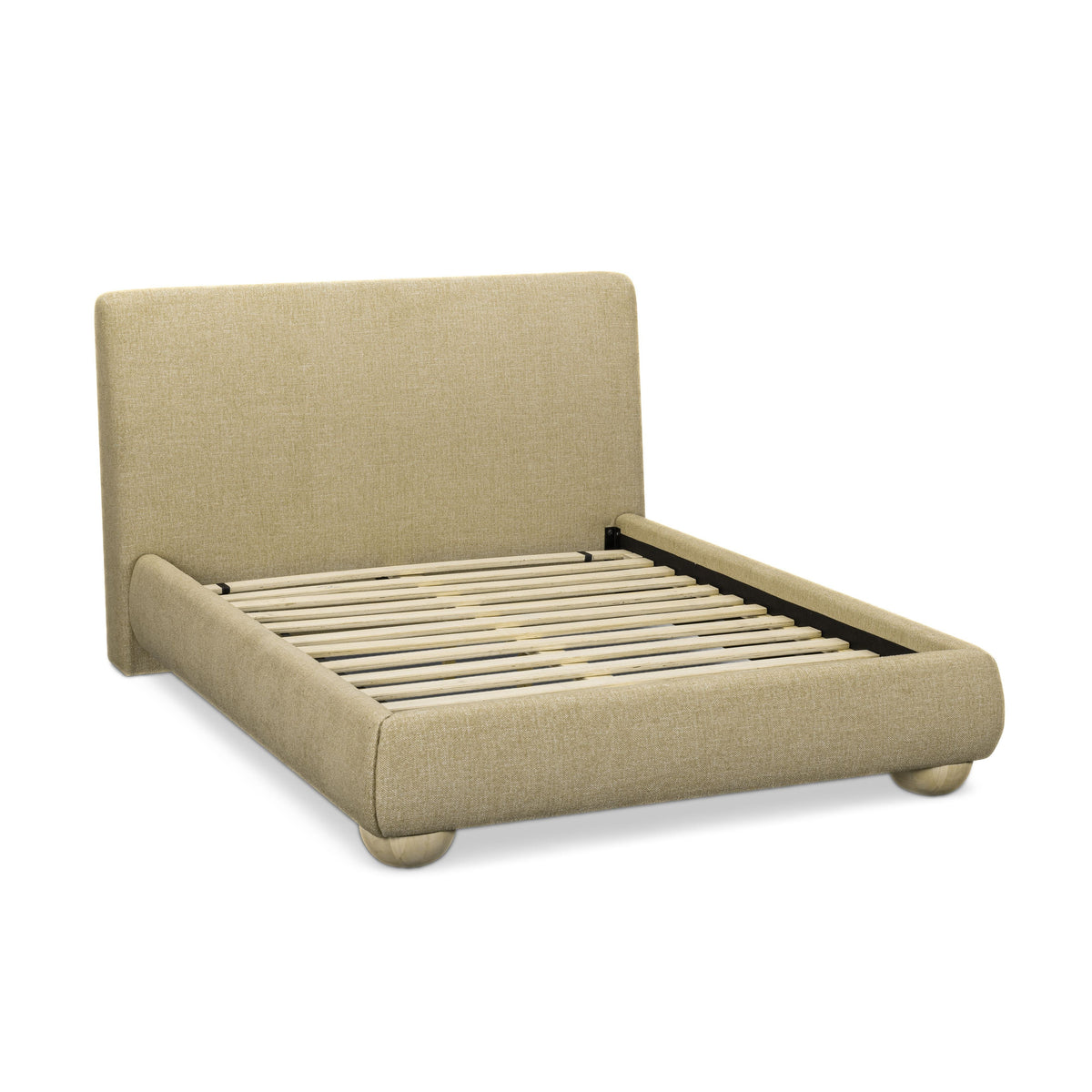 Rayne Honey Textured Fabric Queen Bed by TOV Furniture – photo 7 of 9