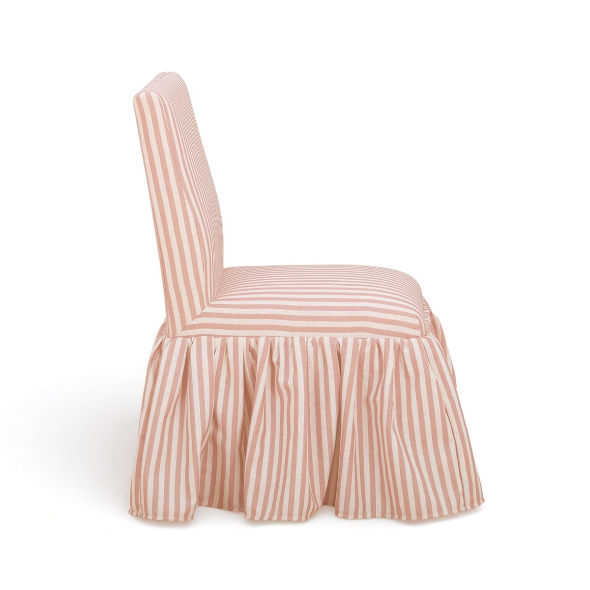 Gertrude Pink Striped Performance Linen Dining Chair by TOV Furniture – photo 4 of 6