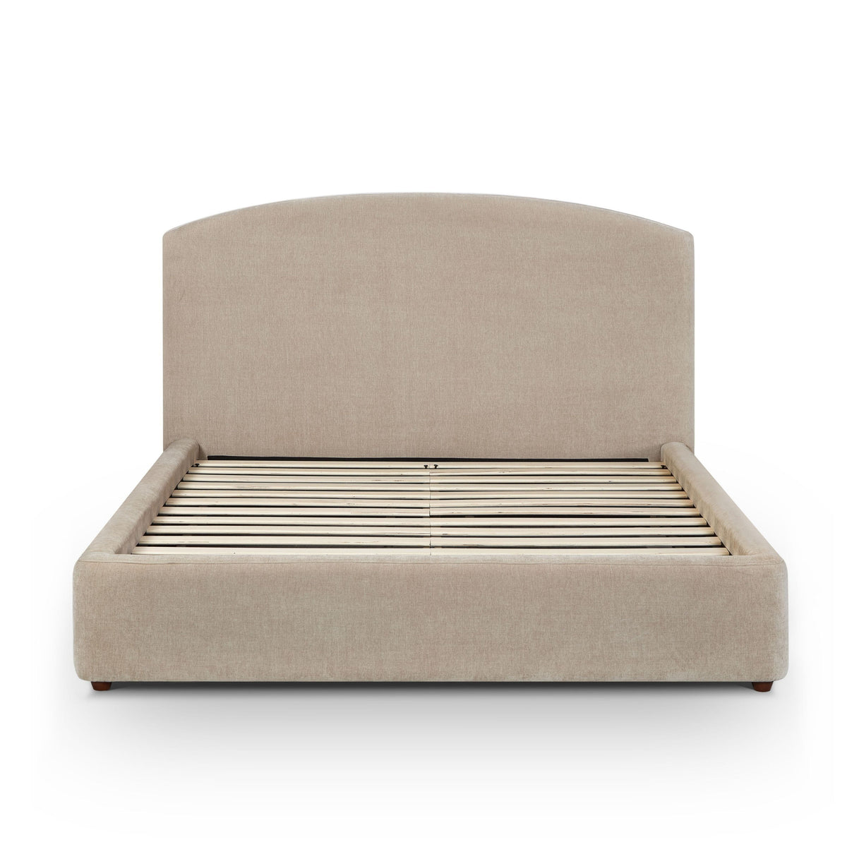 Leah Taupe Performance Chenille Queen Bed by TOV Furniture – photo 4 of 10