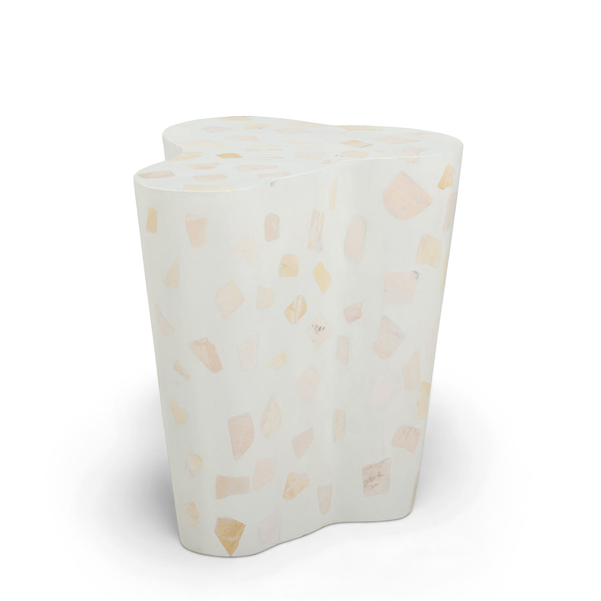 Slab Light Green Terrazzo Indoor/Outdoor Side Table by TOV Furniture – photo 3 of 8