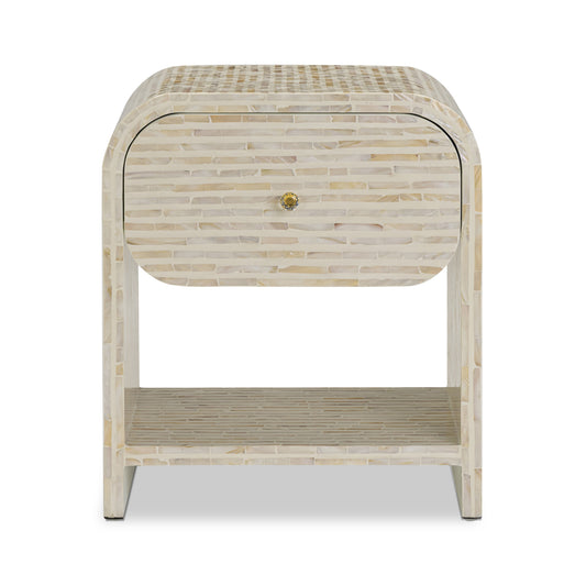 Borno 20" Mother of Pearl Nightstand by TOV Furniture – photo 1 of 7