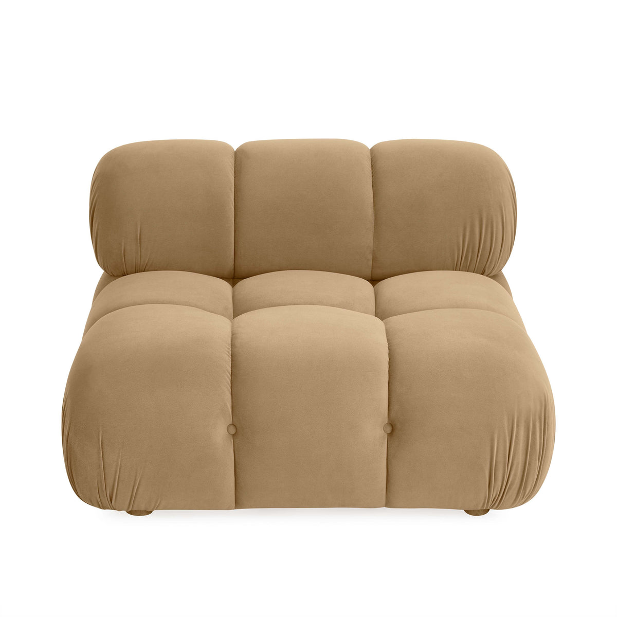 Calliope Cafe Au Lait Performance Velvet Modular Armless Chair by TOV Furniture – photo 3 of 6