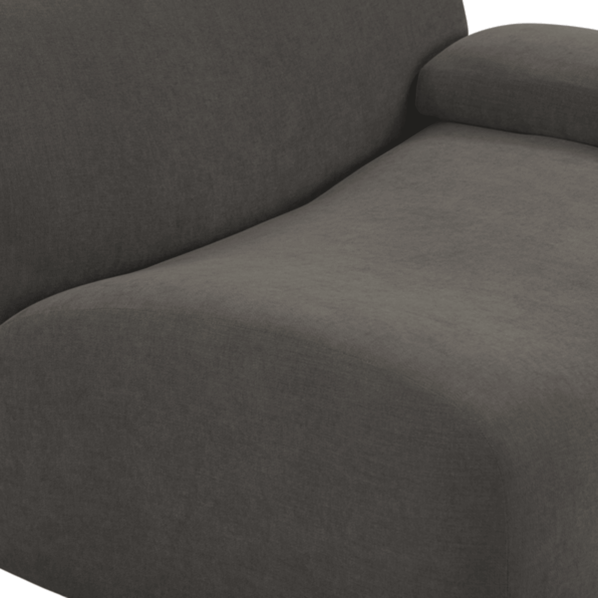 Zenith Grey Upcycled Contract-Grade Fabric RAF Corner Chair by TOV Furniture – photo 5 of 8