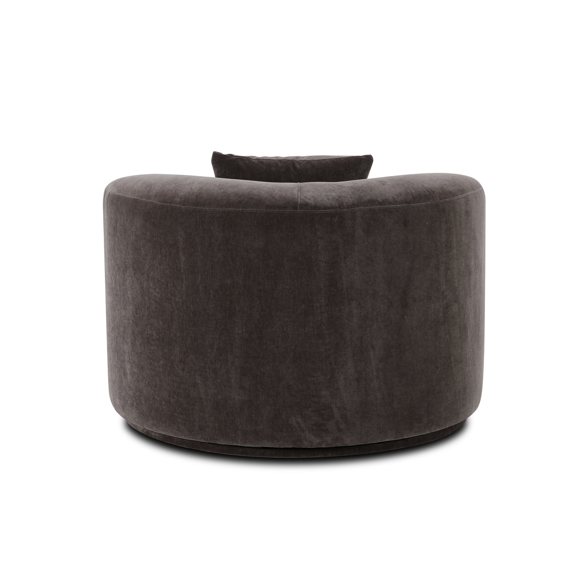 Fickle Storm Grey Performance Velvet Swivel Chair by TOV Furniture – photo 5 of 8