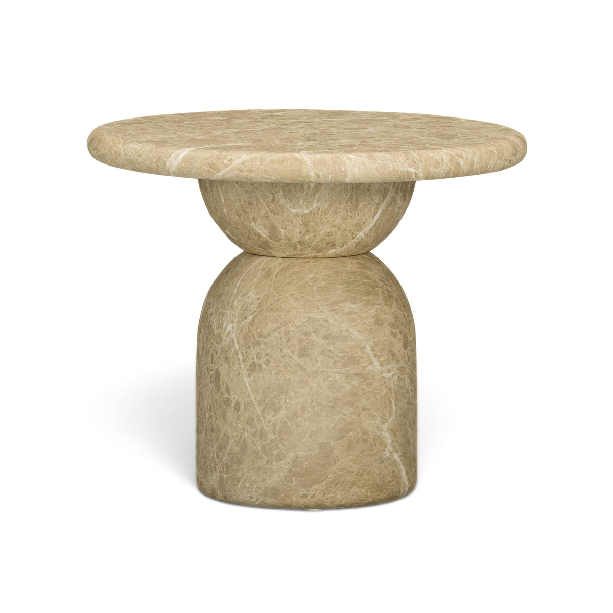 Cynthia Light Emperador Faux Marble Indoor/Outdoor Side Table by TOV Furniture – photo 1 of 6