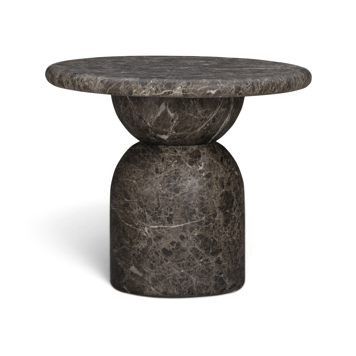 Cynthia Dark Emperador Faux Marble Indoor/Outdoor Side Table by TOV Furniture – photo 1 of 6