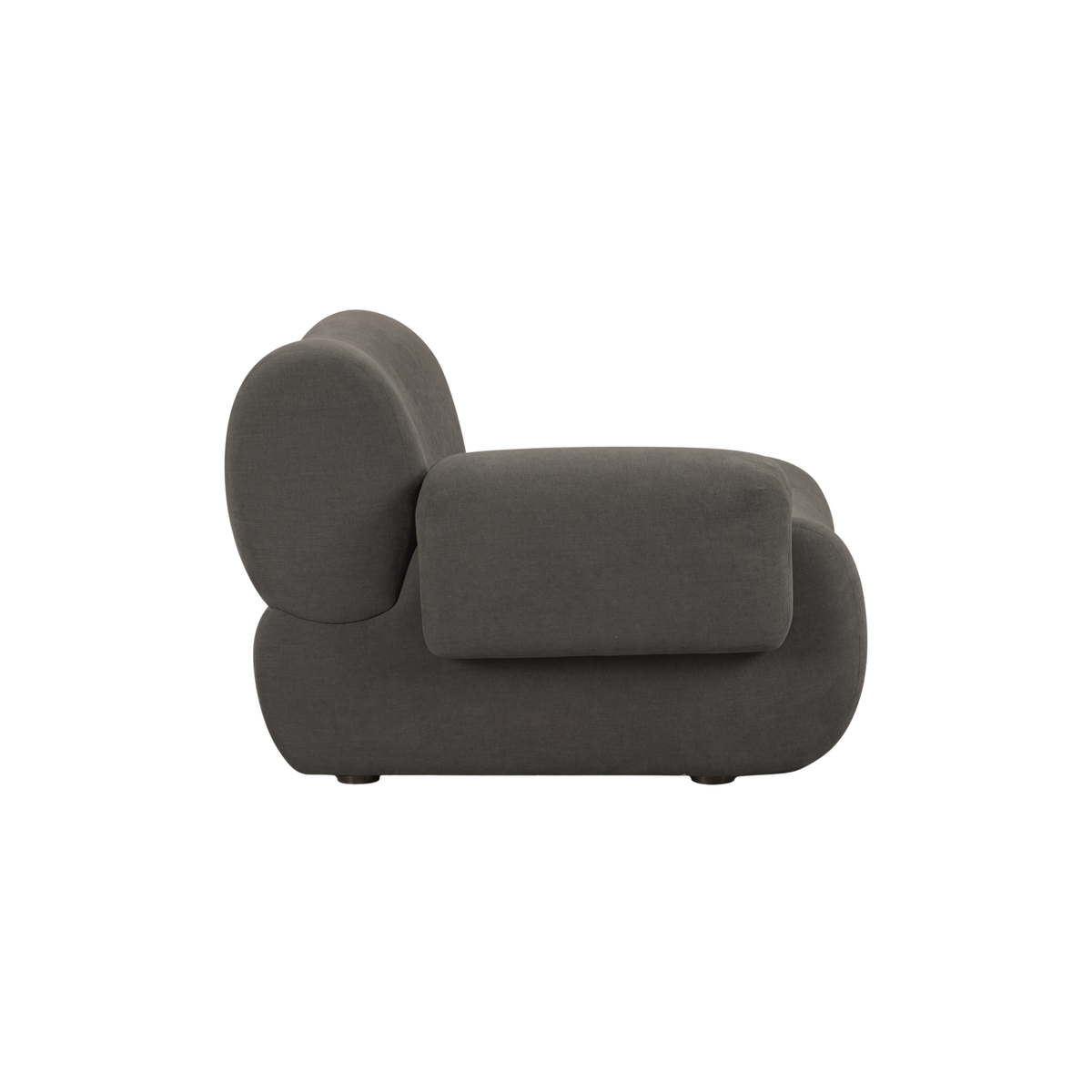 Zenith Grey Upcycled Contract-Grade Fabric LAF Corner Chair by TOV Furniture – photo 3 of 8