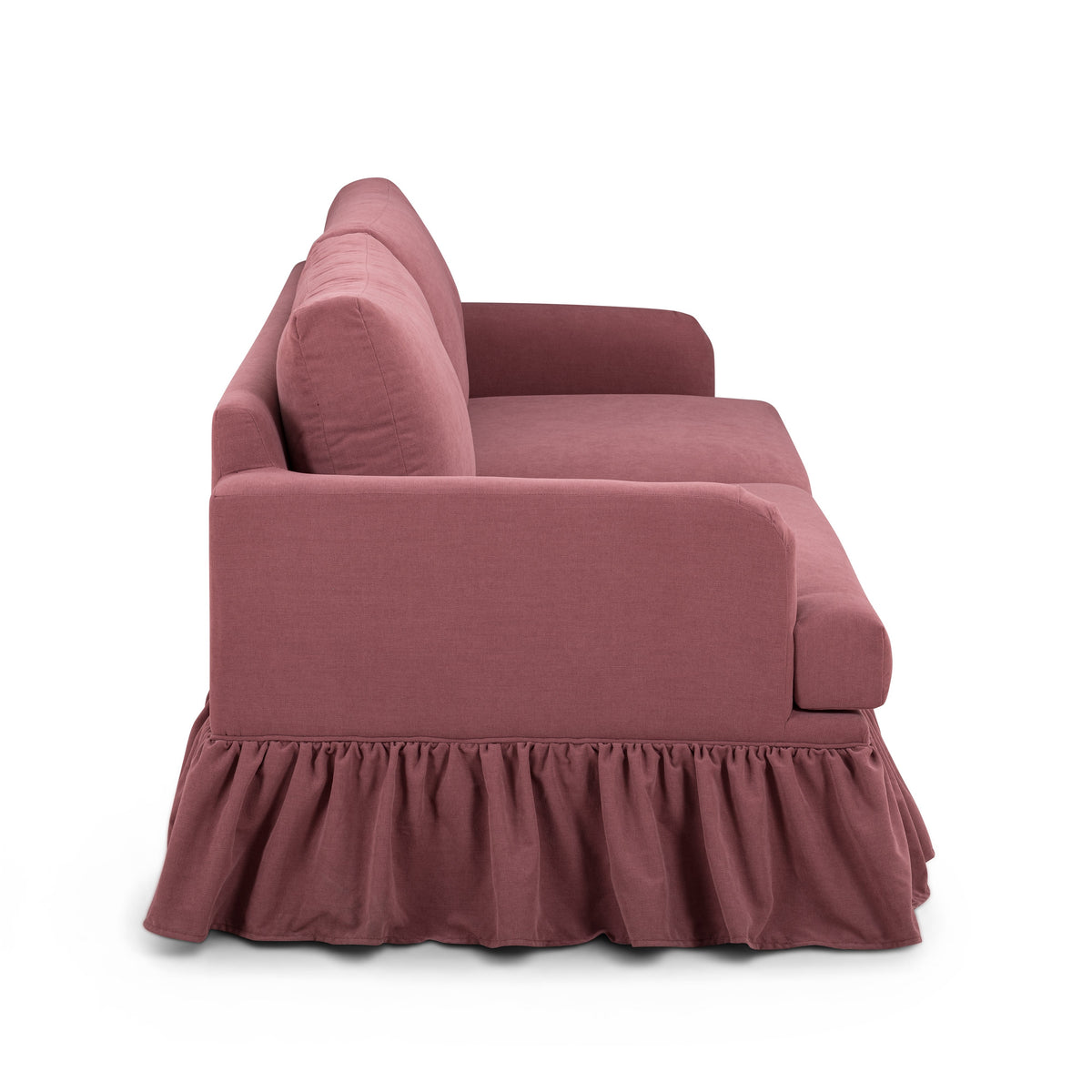 Gertrude 90" Plum Upcycled Performance Fabric Sofa by TOV Furniture – photo 5 of 7