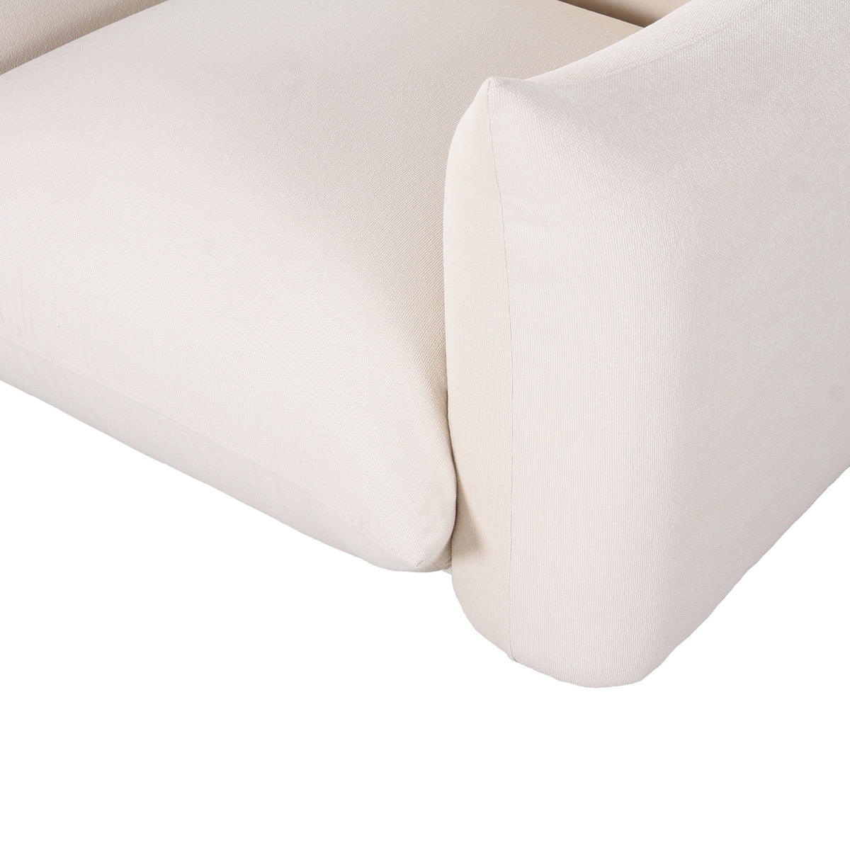 Saint Tropez Cream Performance Petite Boucle Outdoor Armchair by TOV Furniture – photo 3 of 6
