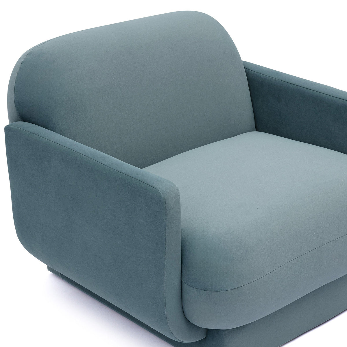 Azalea Powder Blue Performance Velvet Accent Chair by TOV Furniture – photo 5 of 6