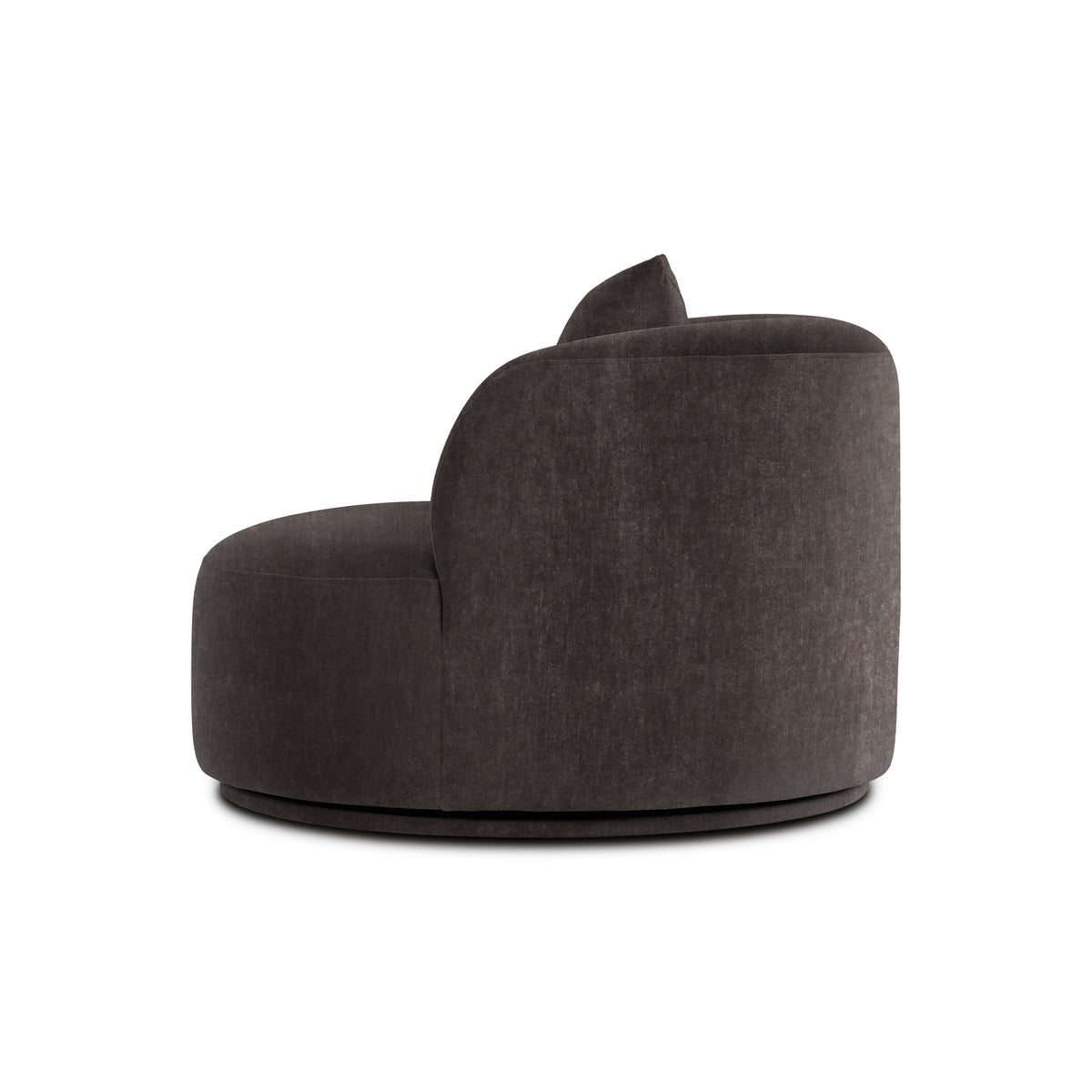 Fickle Storm Grey Performance Velvet Swivel Chair by TOV Furniture – photo 3 of 8