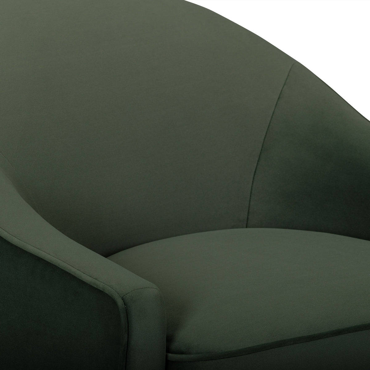 Cettie Performance Velvet Accent Chair in Green by TOV Furniture – photo 4 of 6