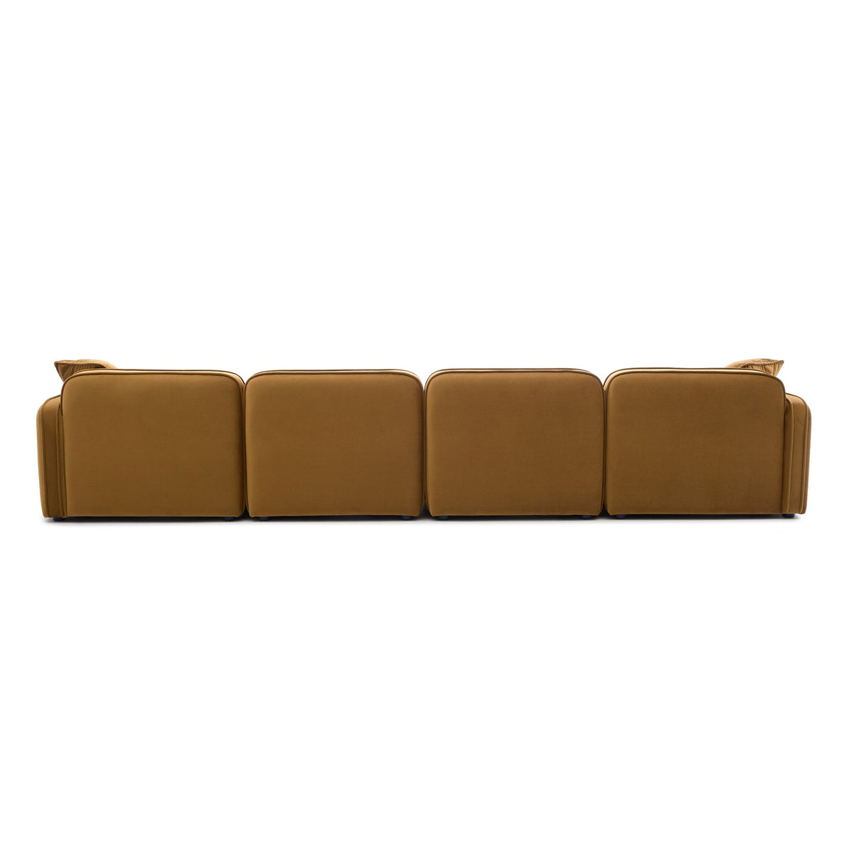 Travie Honey Performance Velvet 6-Piece Modular U-Sectional by TOV Furniture – photo 3 of 5