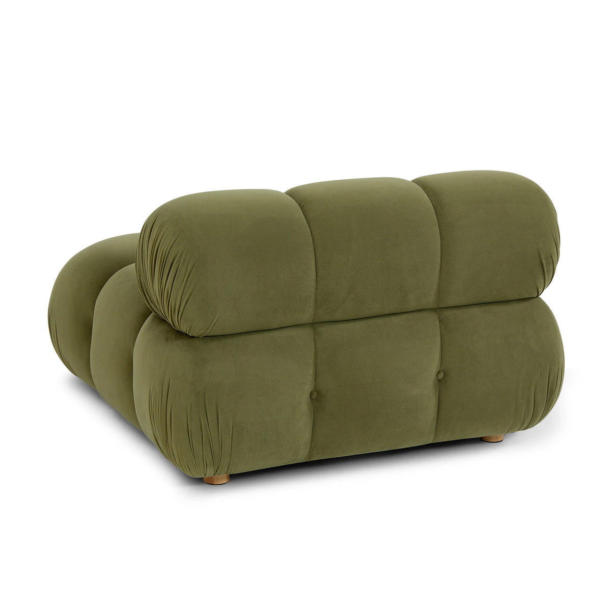 Calliope Olive Green Performance Velvet Modular Corner Chair by TOV Furniture – photo 3 of 7