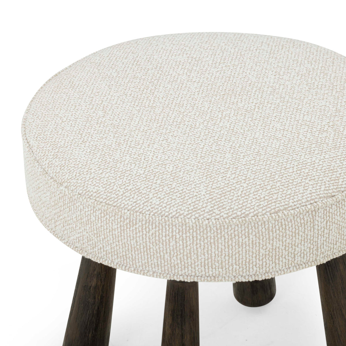 Pookie Cream Performance Boucle Accent Stool by TOV Furniture – photo 4 of 6