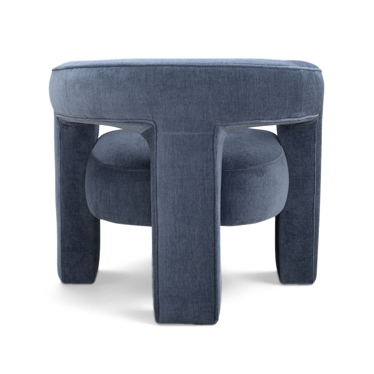 Malone Blue Denim Performance Chenille Accent Chair by TOV Furniture – photo 4 of 6