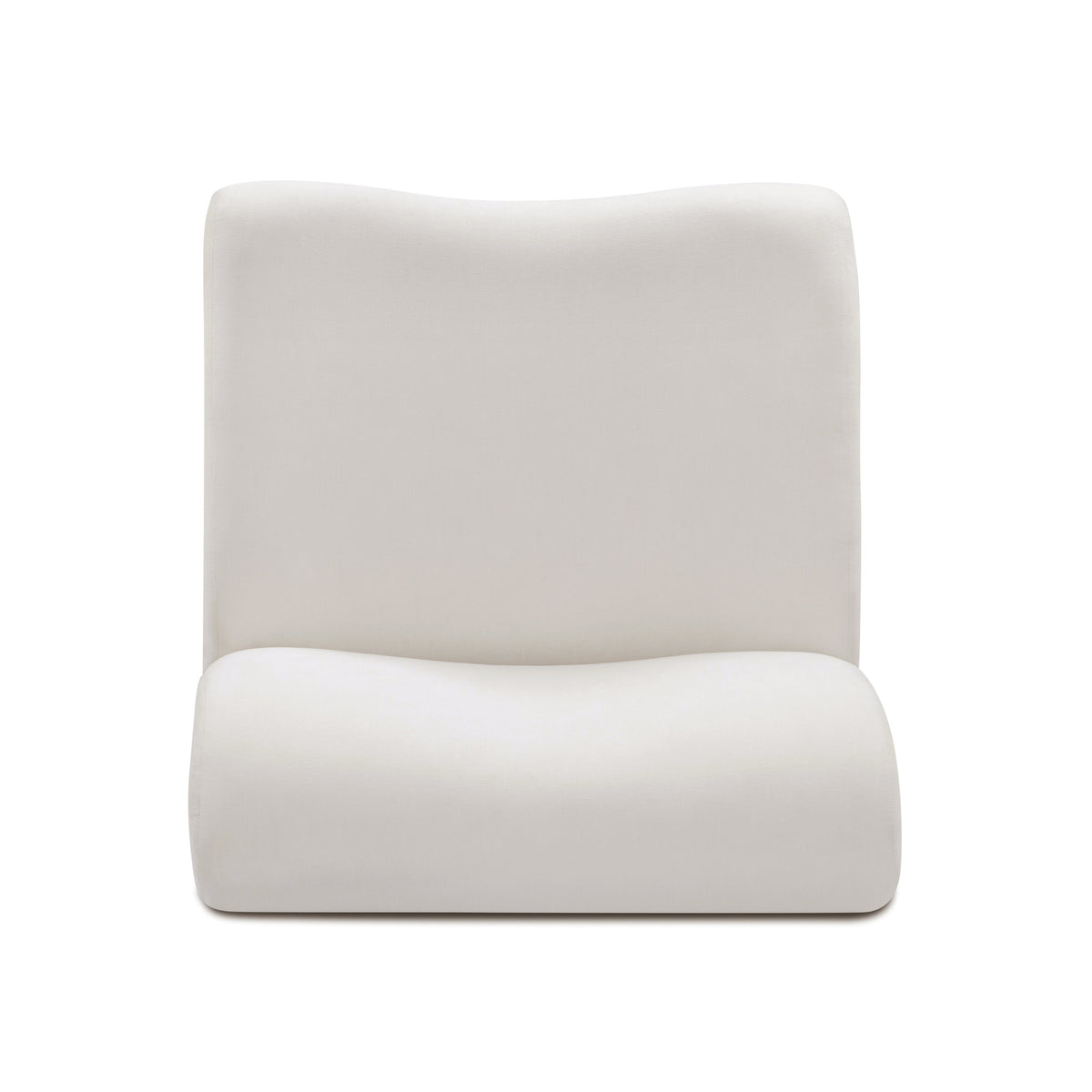 Zenith Cream Upcycled Contract-Grade Fabric Armless Chair by TOV Furniture – photo 3 of 7