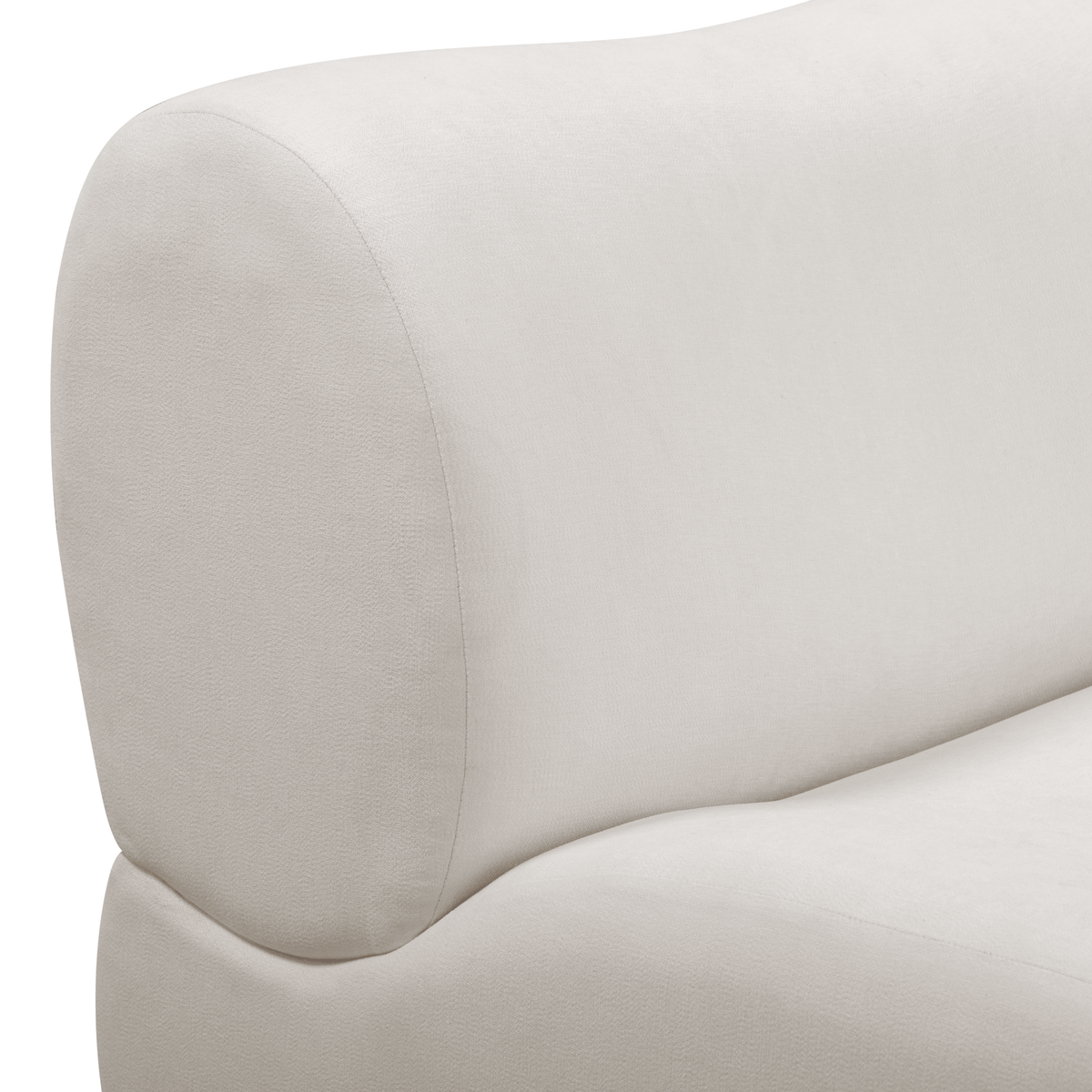 Zenith Cream Upcycled Contract-Grade Fabric Armless Chair by TOV Furniture – photo 7 of 7