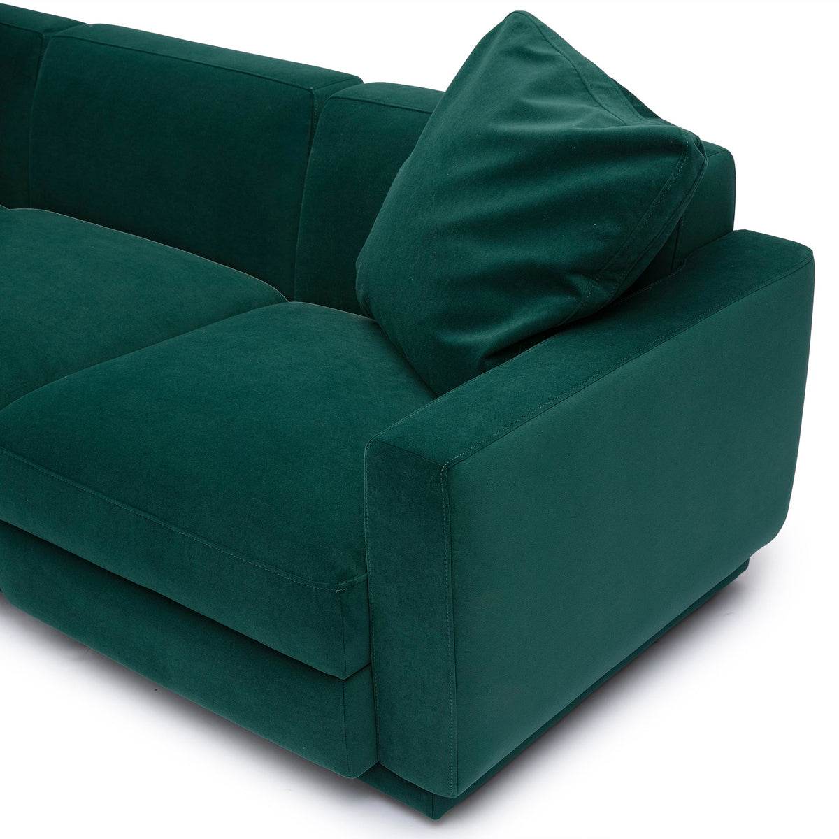 Perry Deep Green Performance Velvet Modular Sofa by TOV Furniture – photo 3 of 10