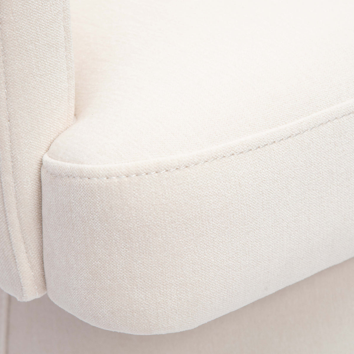 Kristen Rolling Desk Chair in Cream by TOV Furniture – photo 4 of 7