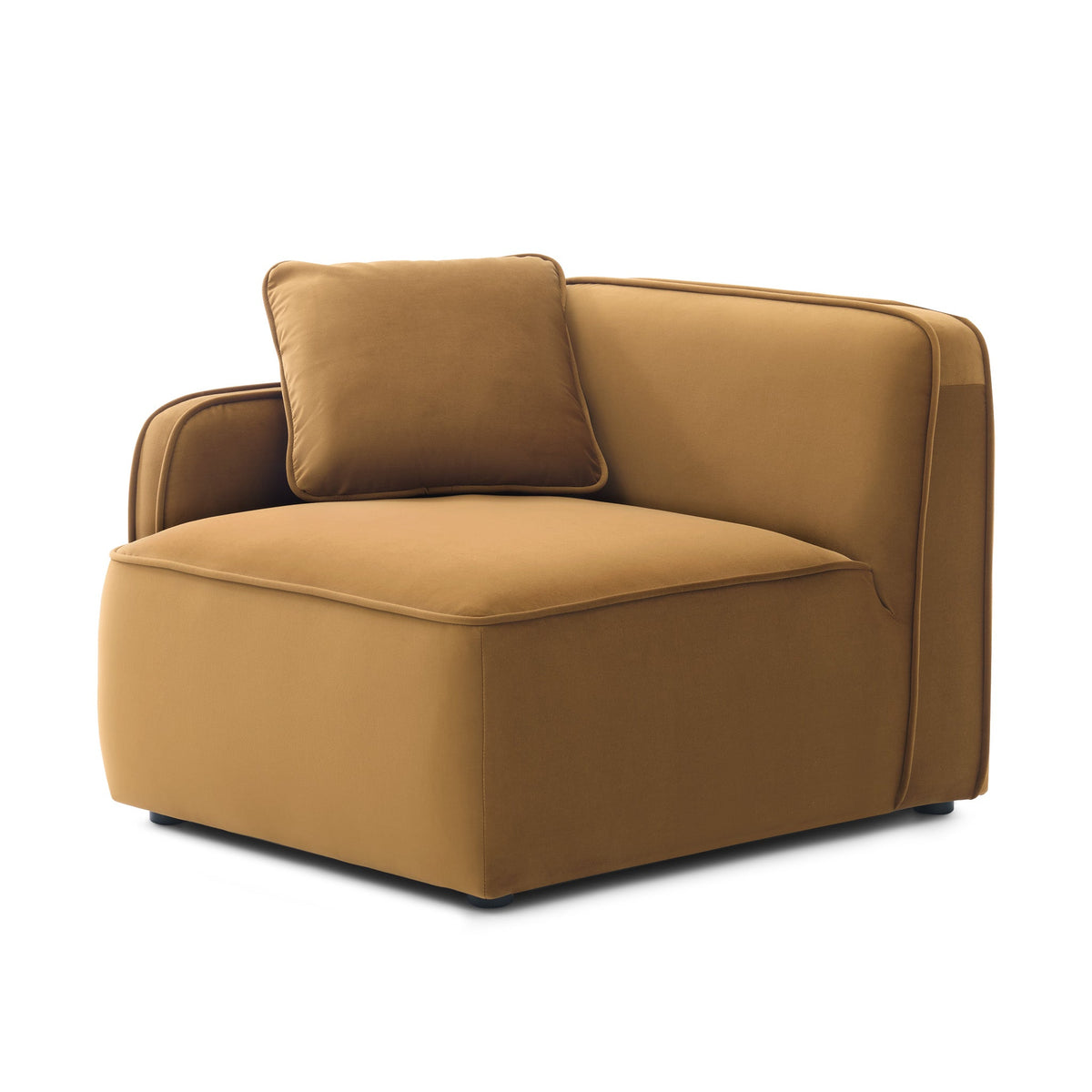 Travie Honey Performance Velvet LAF Corner Chair by TOV Furniture – photo 2 of 5