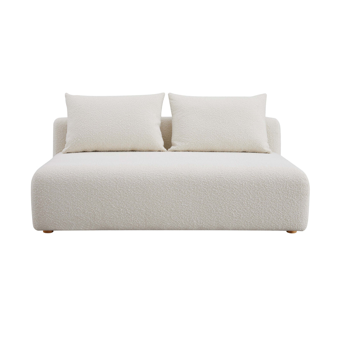 Hangover 64" Cream Performance Boucle Modular Loveseat by TOV Furniture – photo 2 of 4