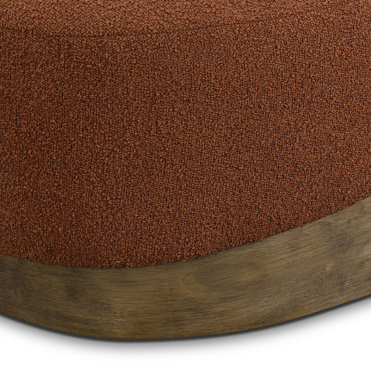 Domina Autumn Red Boucle Ottoman by TOV Furniture – photo 7 of 8