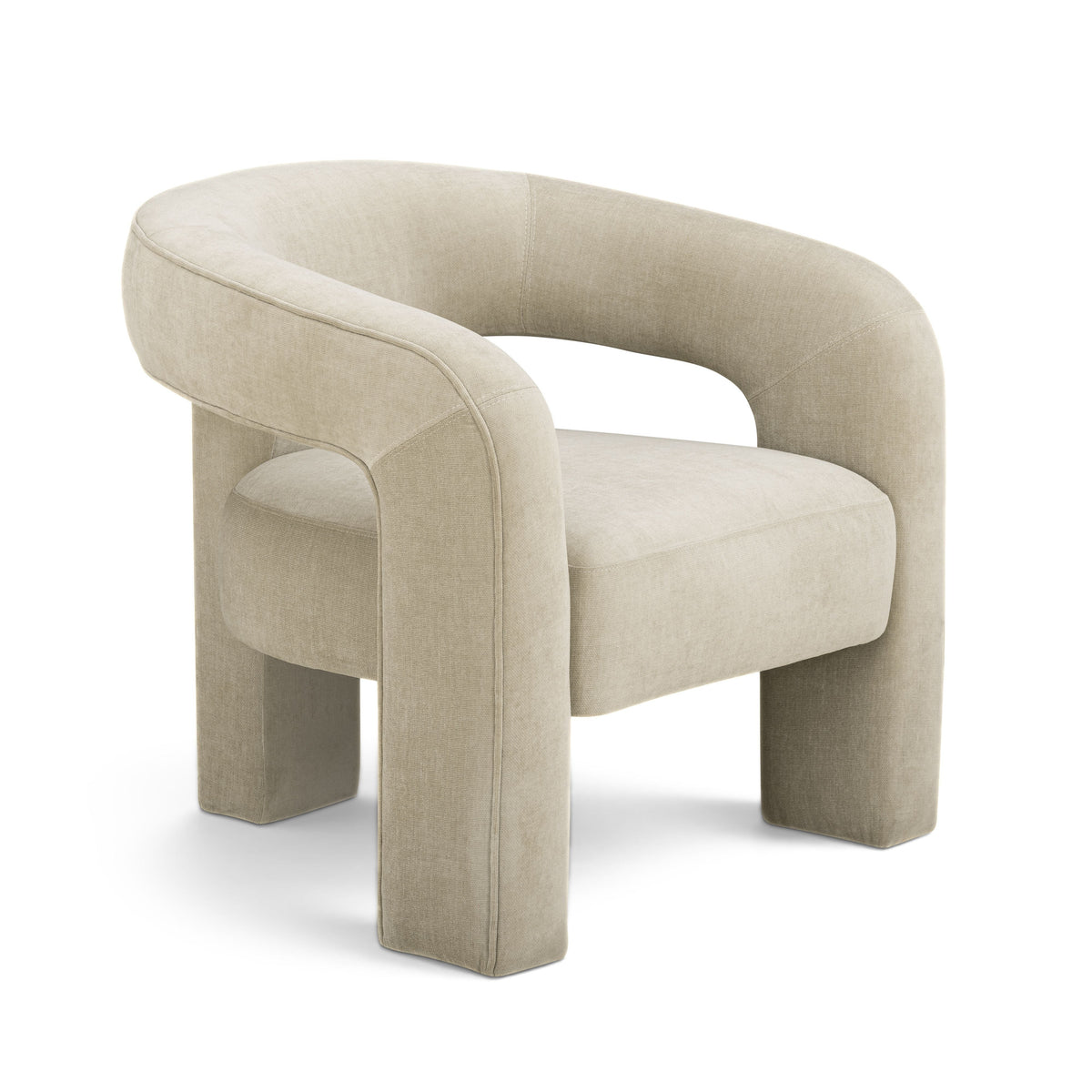 Malone Taupe Performance Chenille Accent Chair by TOV Furniture – photo 2 of 6