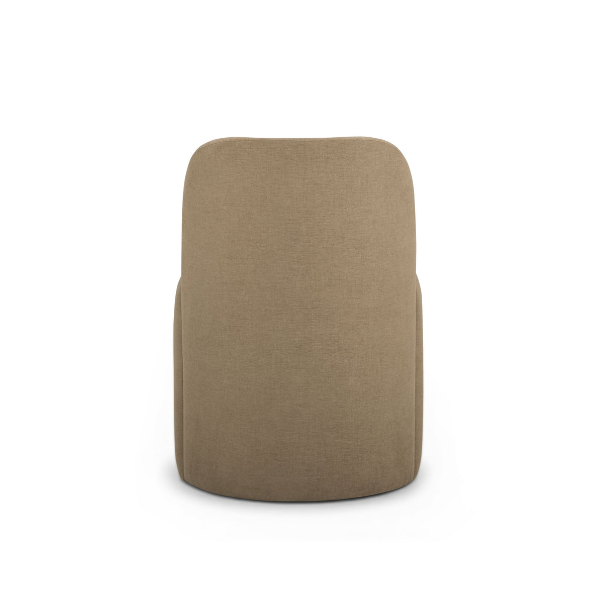 Persa Round Back Light Brown Performance Chenille Dining Chair by TOV Furniture – photo 5 of 7
