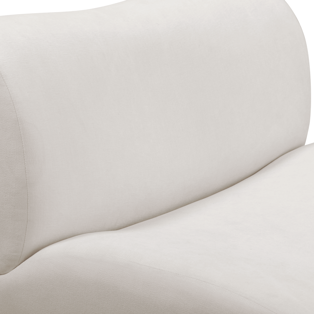 Zenith Cream Upcycled Contract-Grade Fabric Armless Chair by TOV Furniture – photo 5 of 7