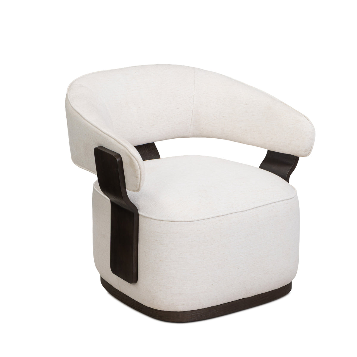 Madison Chalk Performance Linen Chenille Swivel Accent Chair by TOV Furniture – photo 3 of 8
