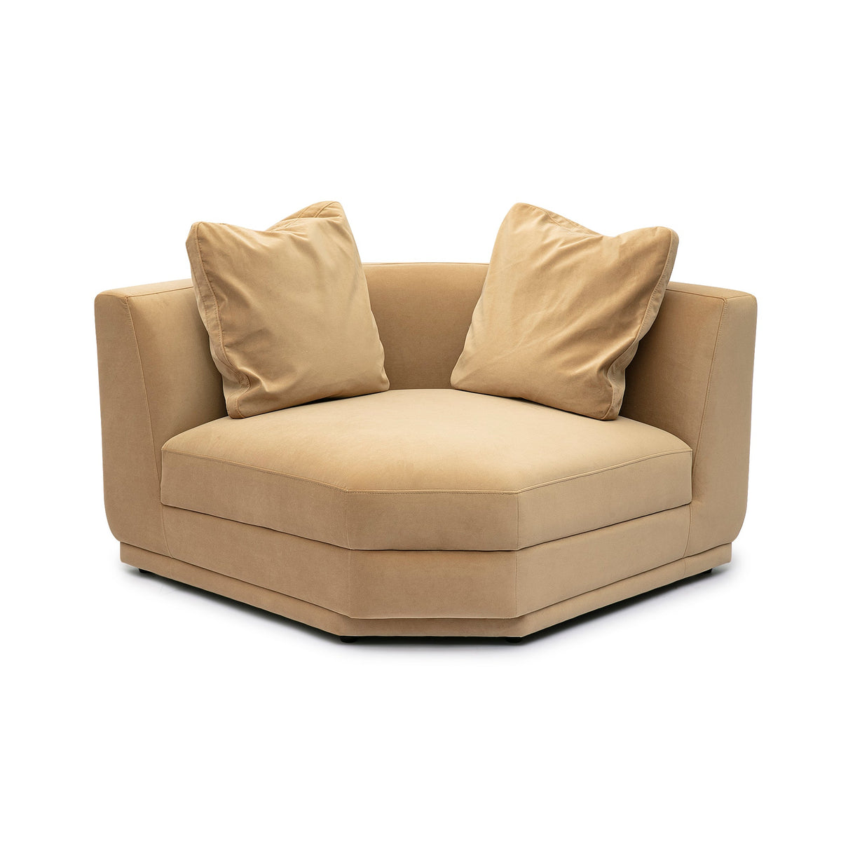 Perry Tan Performance Velvet Modular Sectional Wedge by TOV Furniture – photo 2 of 6