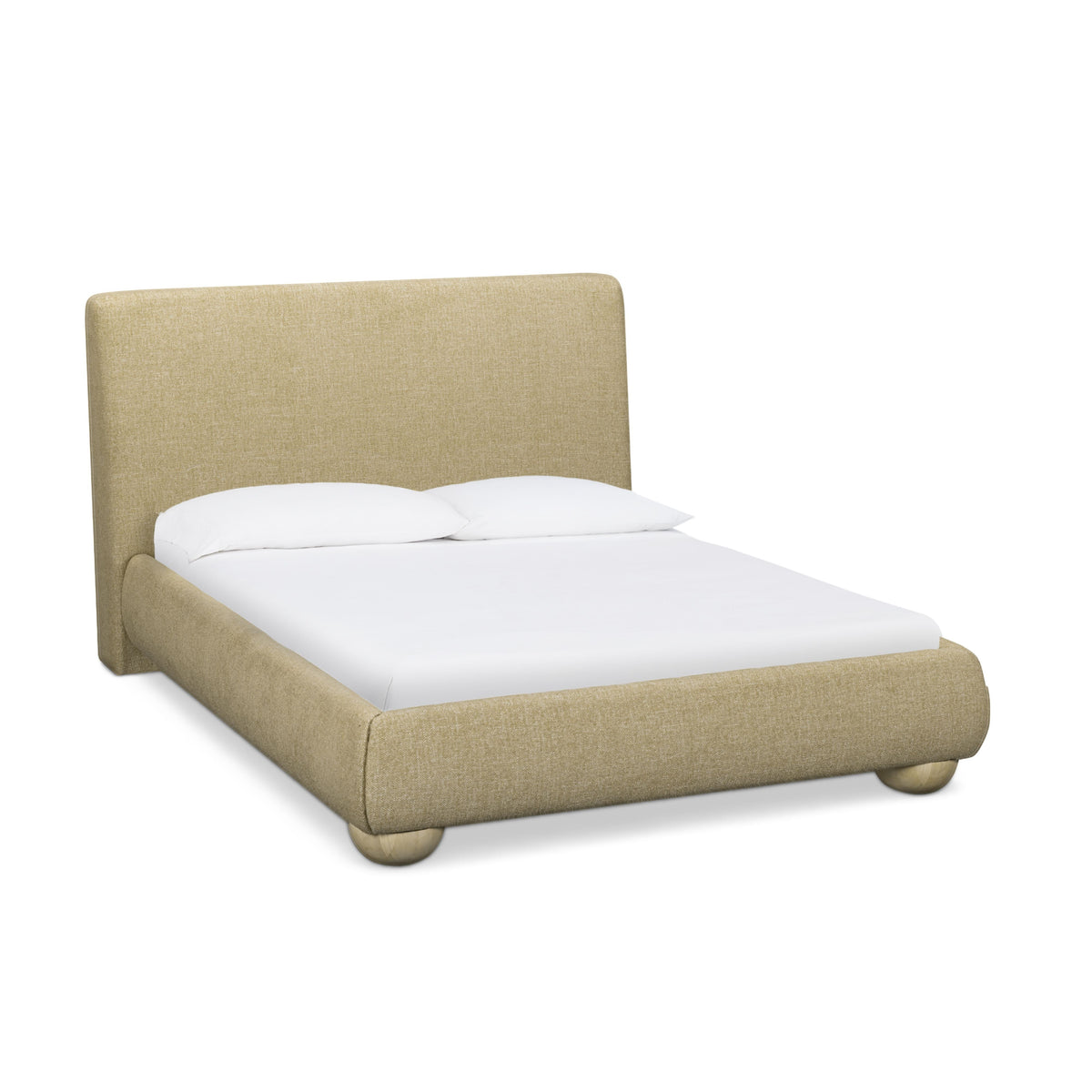 Rayne Honey Textured Fabric Queen Bed by TOV Furniture – photo 3 of 9