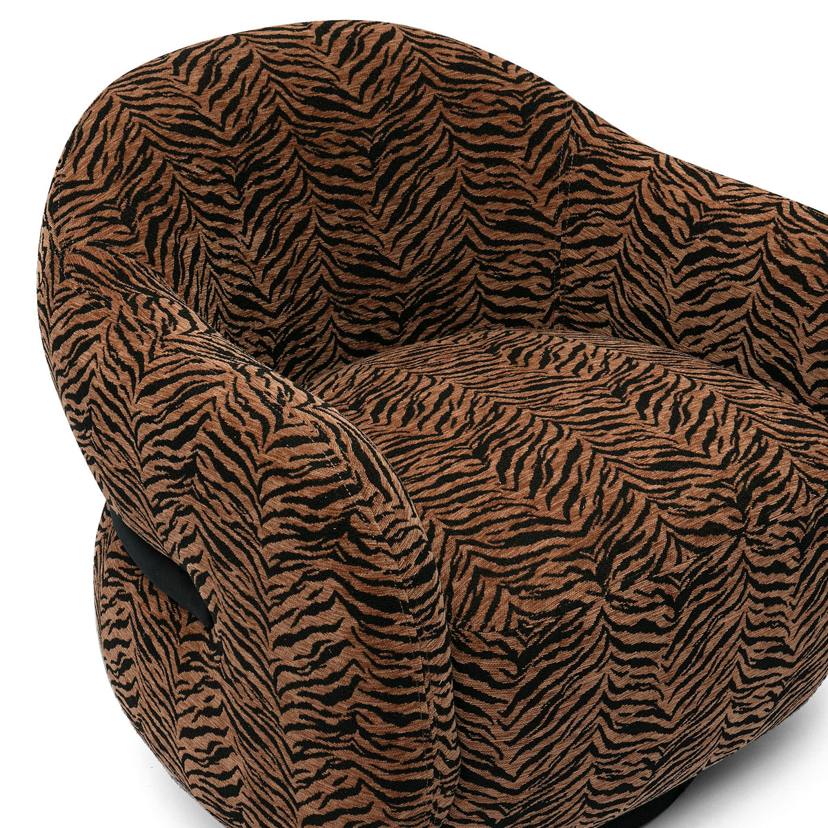 Salma Animal Print Jacquard Swivel Chair by TOV Furniture – photo 5 of 7