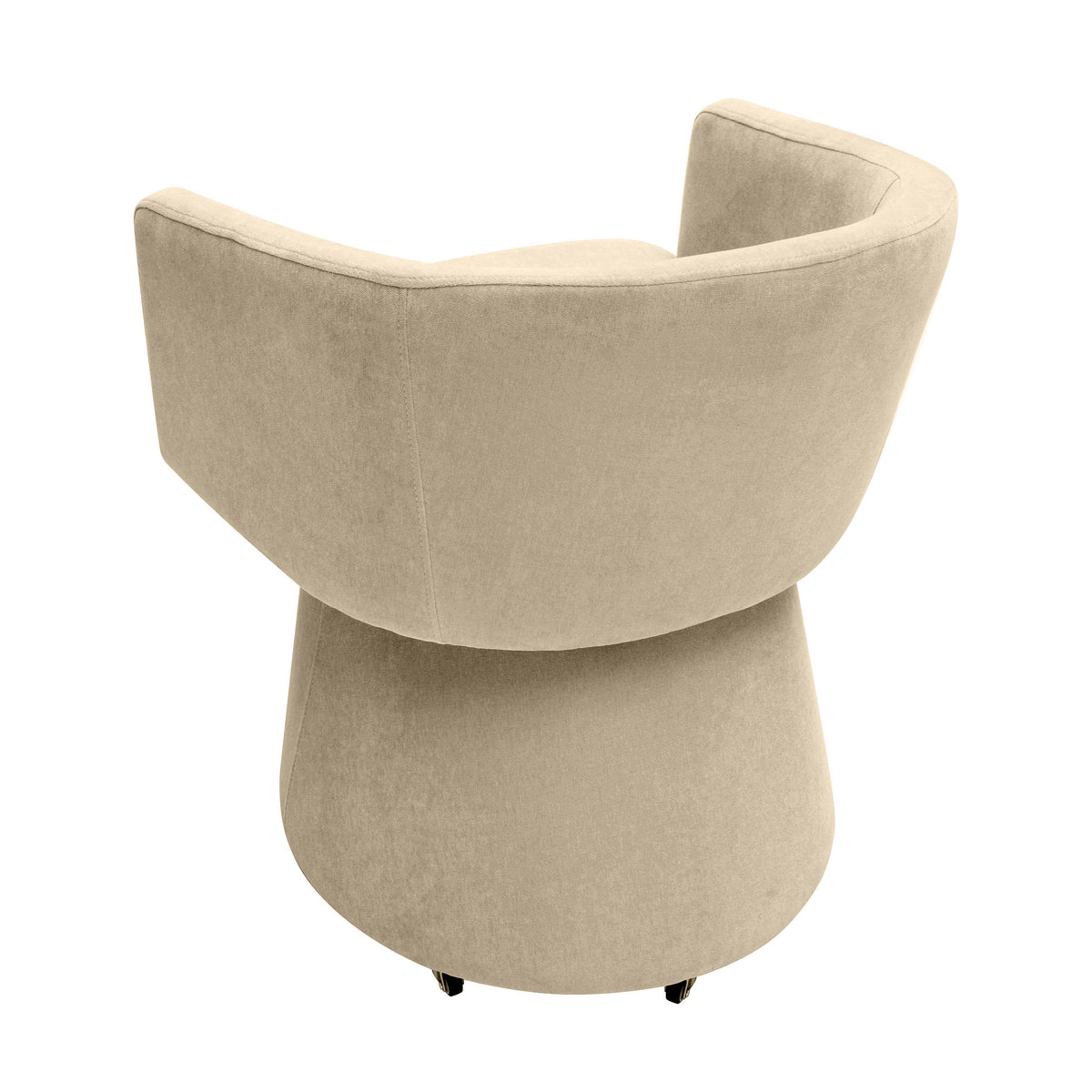 Kristen Rolling Desk Chair in Taupe by TOV Furniture – photo 3 of 8