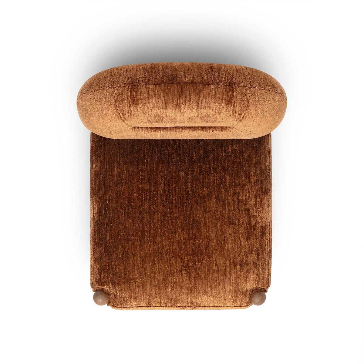 Bruno Bronze Thick Performance Chenille Arched Back Dining Chair by TOV Furniture – photo 6 of 8