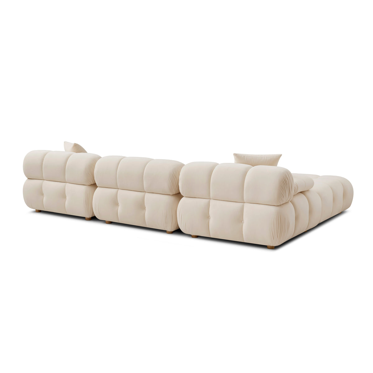 Calliope Cream Performance Velvet 4-piece Modular Sectional by TOV Furniture – photo 3 of 5