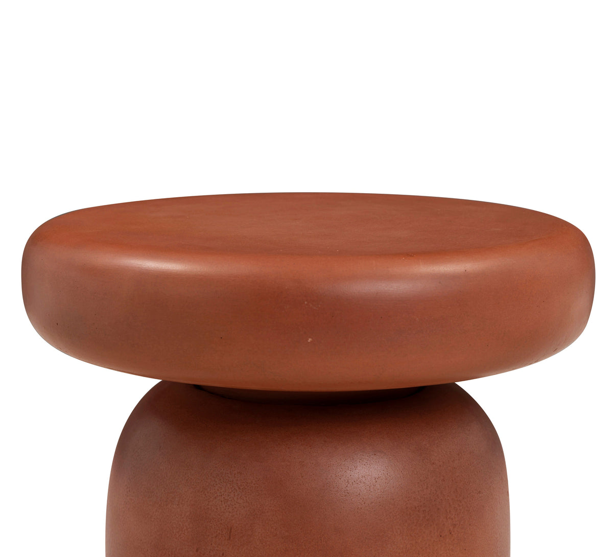Lydia Red Concrete Indoor/Outdoor Side Table by TOV Furniture – photo 3 of 7