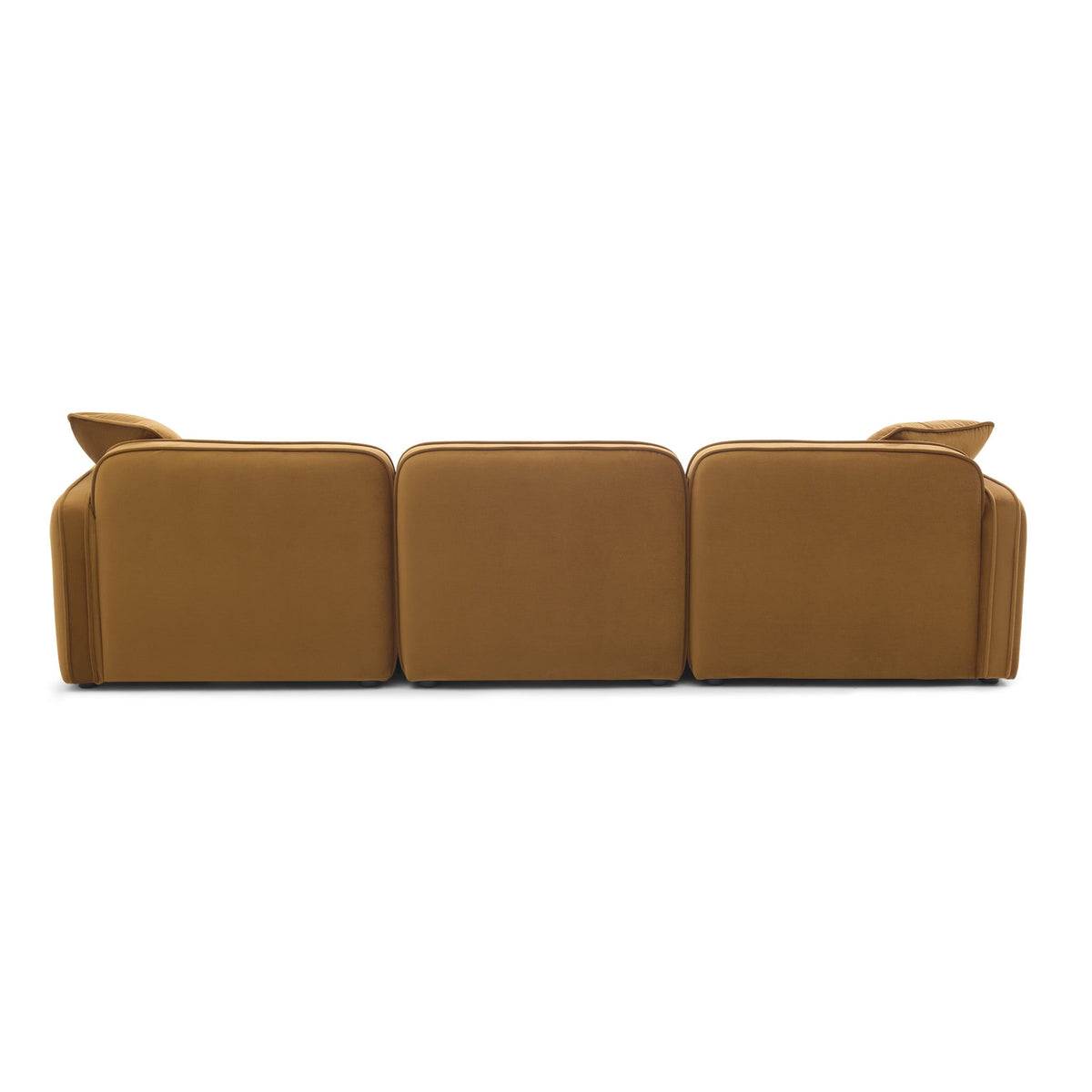 Travie 112" Honey Performance Velvet Modular Sofa by TOV Furniture – photo 3 of 5