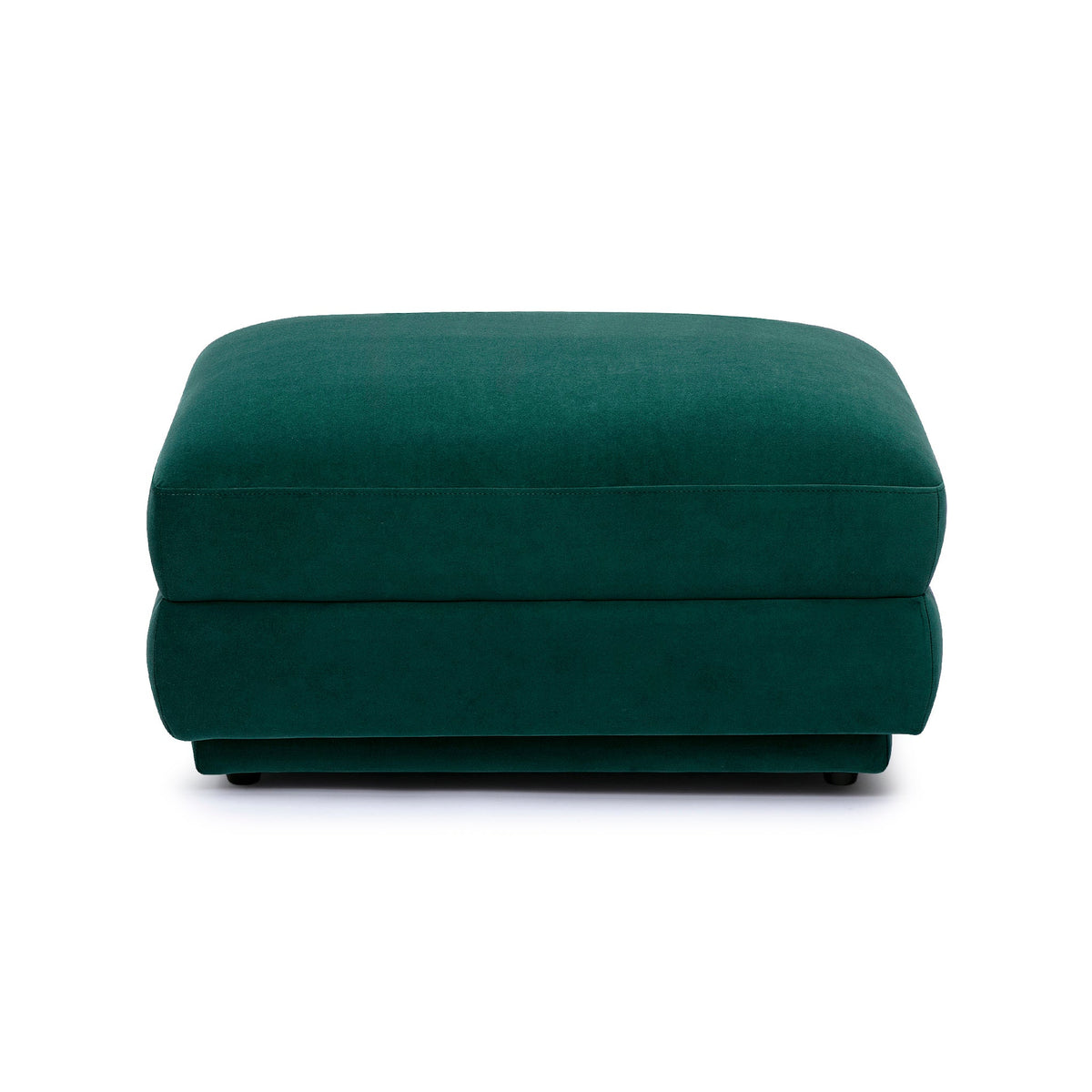 Perry Deep Green Performance Velvet Modular Sectional Ottoman by TOV Furniture – photo 2 of 6