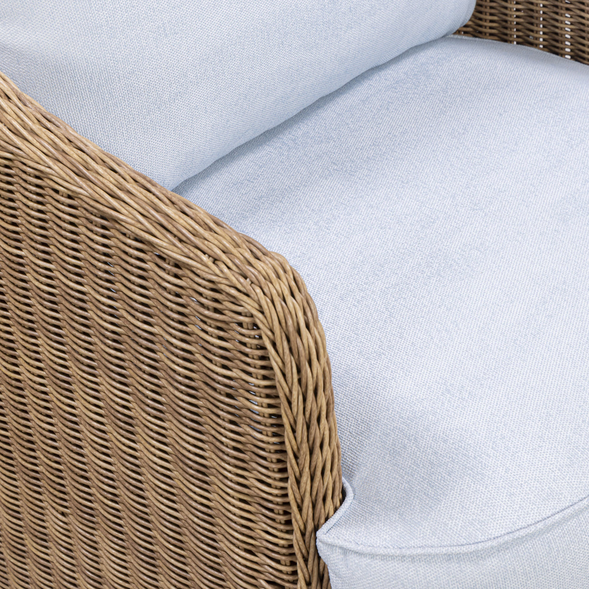 Axel Blue Boucle Outdoor Accent Chair by TOV Furniture – photo 4 of 7