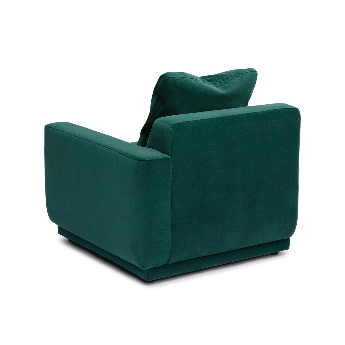 Perry Deep Green Performance Velvet Modular Sectional RAF Corner Chair by TOV Furniture – photo 4 of 6
