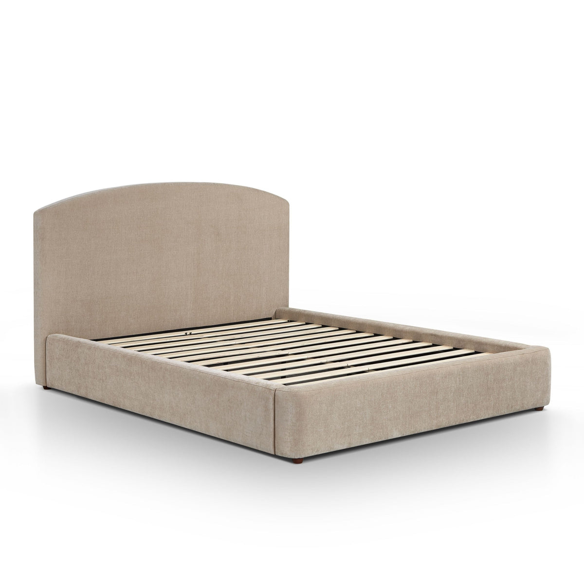 Leah Taupe Performance Chenille Queen Bed by TOV Furniture – photo 5 of 10